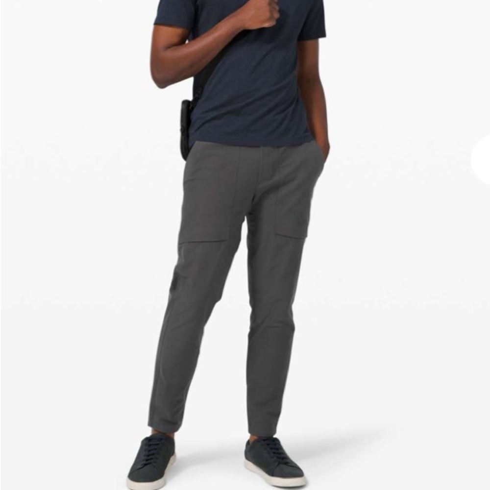Lululemon Bowline Pants Men’s Medium Grey Stretch Drawstring Casual Pants